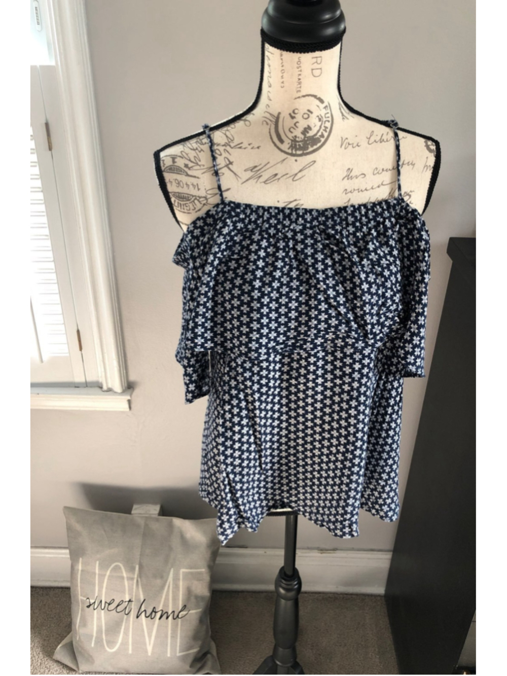 Harlowe & Graham-sz L: cami/off shoulder